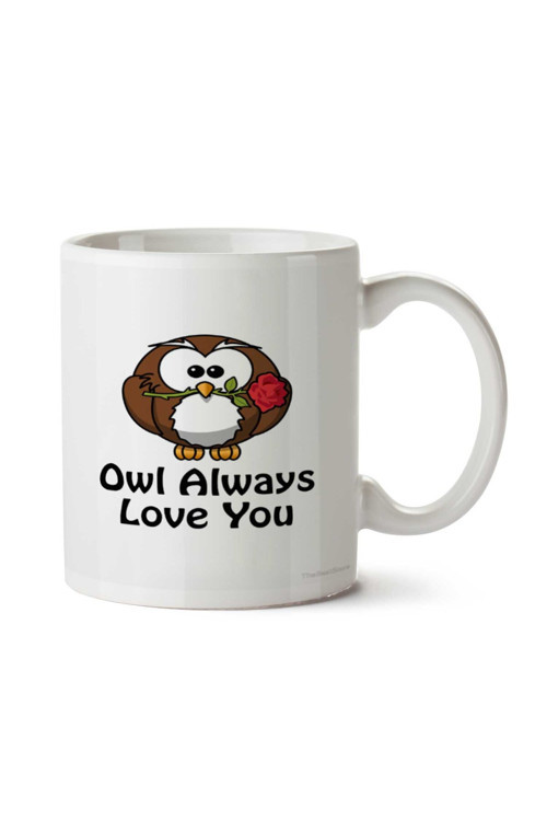 Art hedi̇ye Owl Always Love You by iki Tarafı Baskılı Kupa Bardak