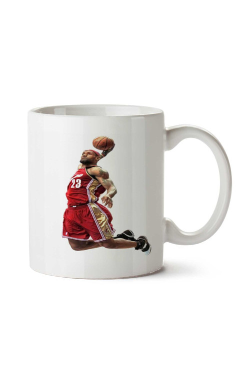 Art hedi̇ye LeBron James (2) iki Tarafı Baskılı Kupa Bardak