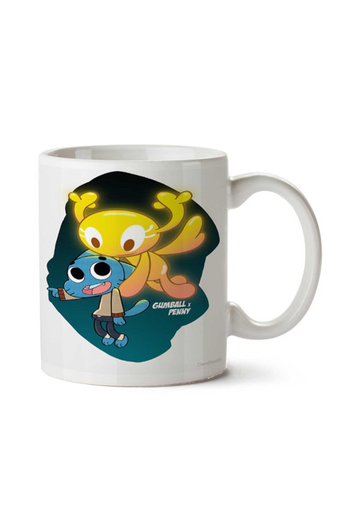 Art hedi̇ye Gumball and Penny İki Tarafı Baskılı Kupa Bardak