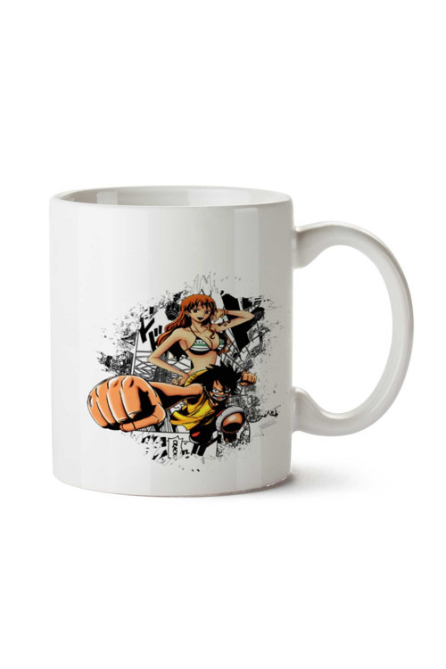 Art hedi̇ye LUFFY E NAMI iki Tarafı Baskılı Kupa Bardak