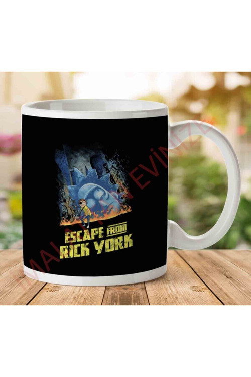 Art hedi̇ye Escape Ry R and M Iki Tarafı Baskılı Kupa Bardak