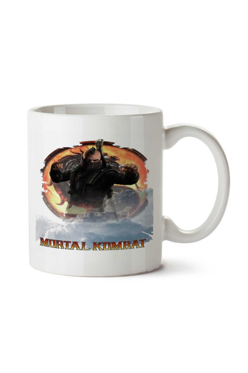 Art hedi̇ye camiseta mortal kombat İki Tarafı Baskılı Kupa Bardak
