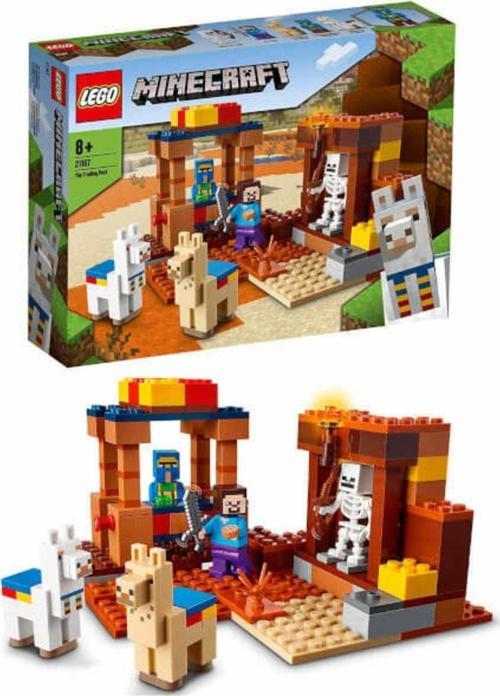 Minecraft Ticaret Noktası 21167 Minecraft Steve Ve Iskelet Oyuncakları Içeren Koleksiyonluk Ak