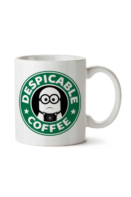 Art hedi̇ye Despicable Coffee Minions Starbucks İki Tarafı Baskılı Kupa Bardak
