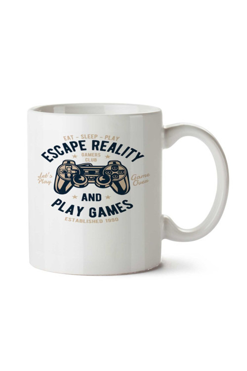Art hedi̇ye Escape Reality y İki Tarafı Baskılı Kupa Bardak