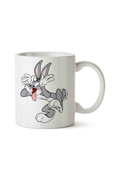 Art hedi̇ye Bugs Bunny Iki Tarafı Baskılı Kupa Bardak