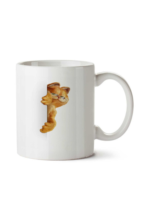 Art hedi̇ye Garfield Merhaba iki Tarafı Baskılı Kupa Bardak