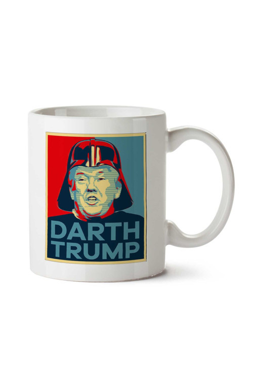 Art hedi̇ye Darth Trump Republican Candidate Star Wars İki Tarafı Baskılı Kupa Bardak
