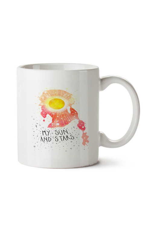 Art hedi̇ye My sun and stars iki Tarafı Baskılı Kupa Bardak