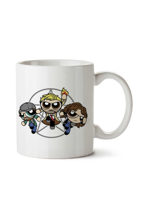 Art hedi̇ye Power Blazers Hell Blazers Powerpuff Girls John Constantine (2) iki Tarafı Baskılı Kupa Bardak