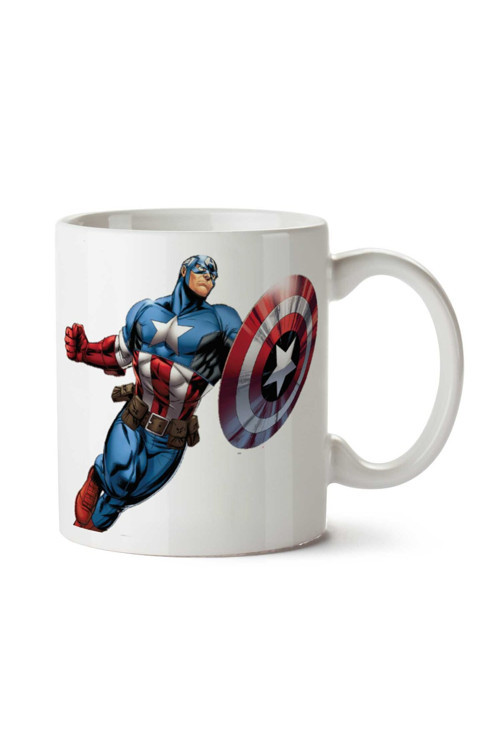 Art hedi̇ye Captain America Marvel 4 iki Tarafı Baskılı Kupa Bardak