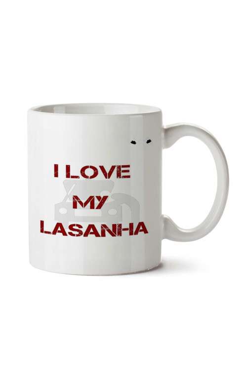 Art hedi̇ye I love my lasanha iki Tarafı Baskılı Kupa Bardak