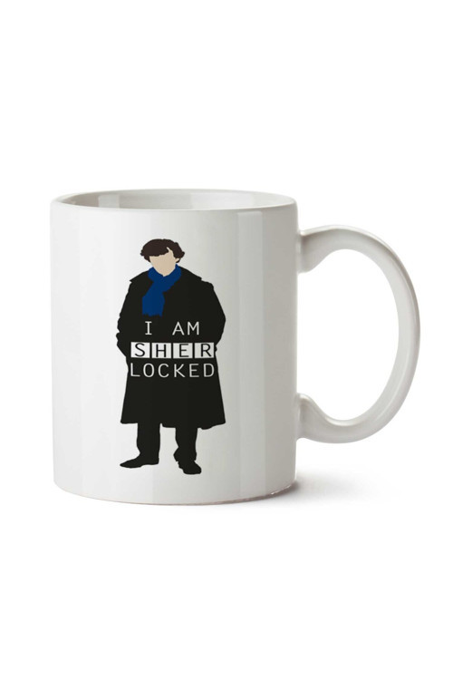 Art hedi̇ye I AM SHERLOCKED by cooliounicorn iki Tarafı Baskılı Kupa Bardak