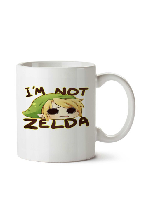 Art hedi̇ye I'M NOT ZELDA iki Tarafı Baskılı Kupa Bardak