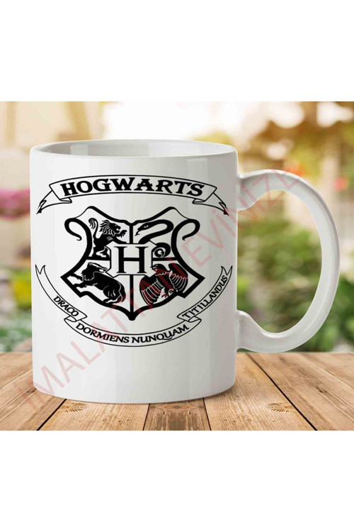 Art hedi̇ye 1-1041 HP HOGWARTS 4 İki Tarafı Baskılı Kupa Bardak