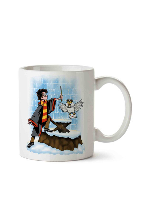 Art hedi̇ye HP Wand And The Wizard İki Tarafı Baskılı Kupa Bardak