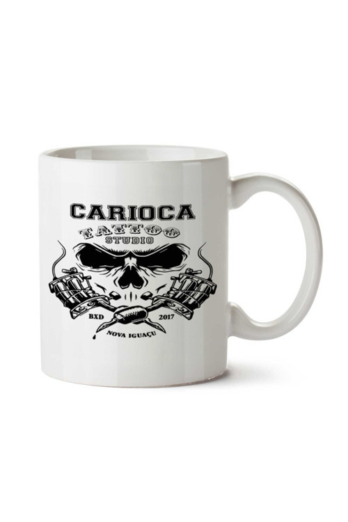 Art hedi̇ye Carioca Tattoo Studio İki Tarafı Baskılı Kupa Bardak