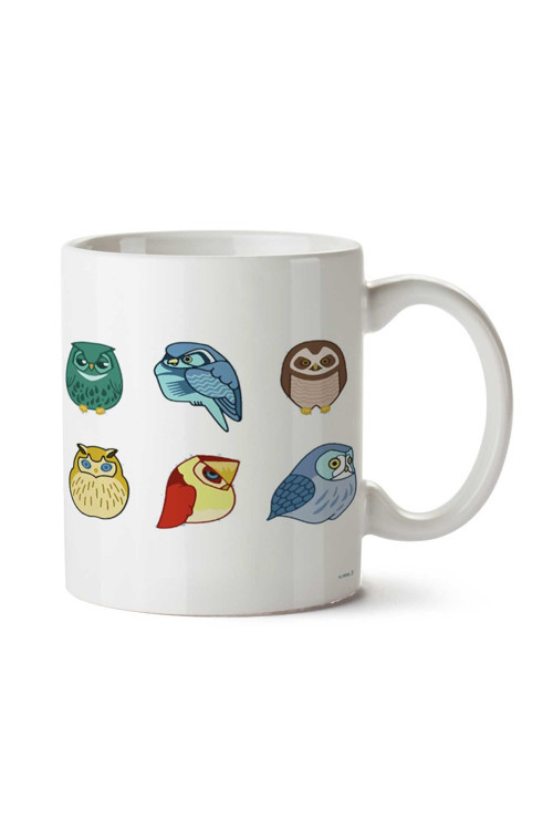 Art hedi̇ye Owl HOOT Kızgın Baykuşlar iki Tarafı Baskılı Kupa Bardak