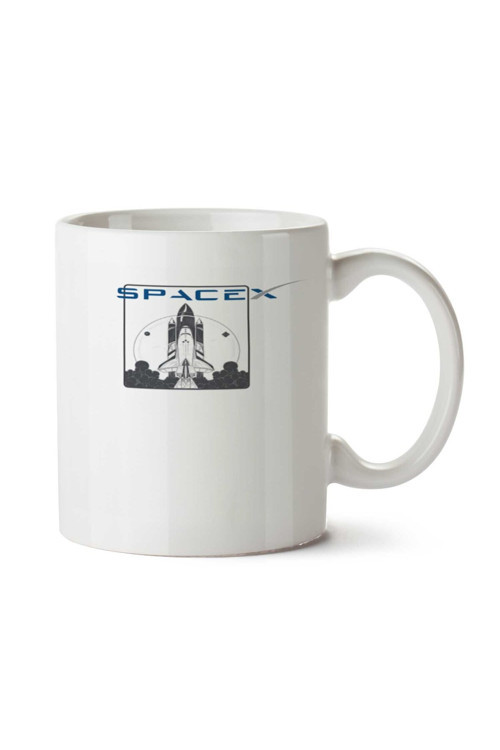 Art hedi̇ye Elon Musk SpaceX İki Tarafı Baskılı Kupa Bardak