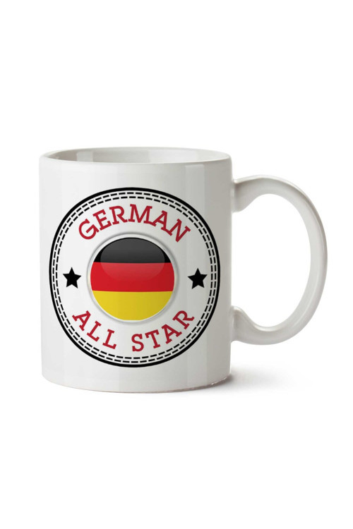 Art hedi̇ye German All Star iki Tarafı Baskılı Kupa Bardak