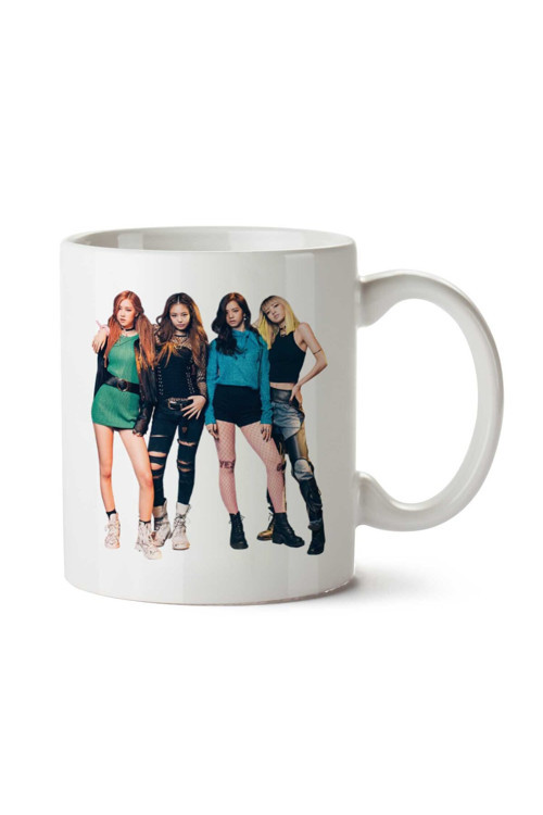 Art hedi̇ye Blackpink black pink 5.png iki Tarafı Baskılı Kupa Bardak