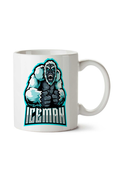 Art hedi̇ye Iceman iki Tarafı Baskılı Kupa Bardak