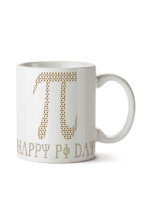 Art hedi̇ye Happy Pi Day iki Tarafı Baskılı Kupa Bardak