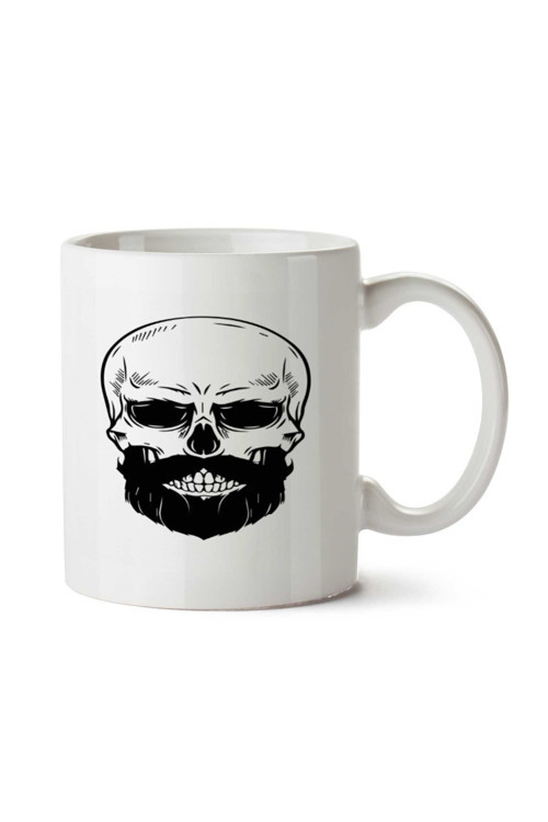 Art hedi̇ye Black Skull.png iki Tarafı Baskılı Kupa Bardak