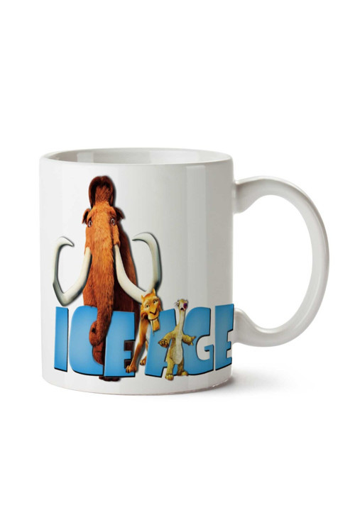 Art hedi̇ye Ice age Buz Devri 3 iki Tarafı Baskılı Kupa Bardak