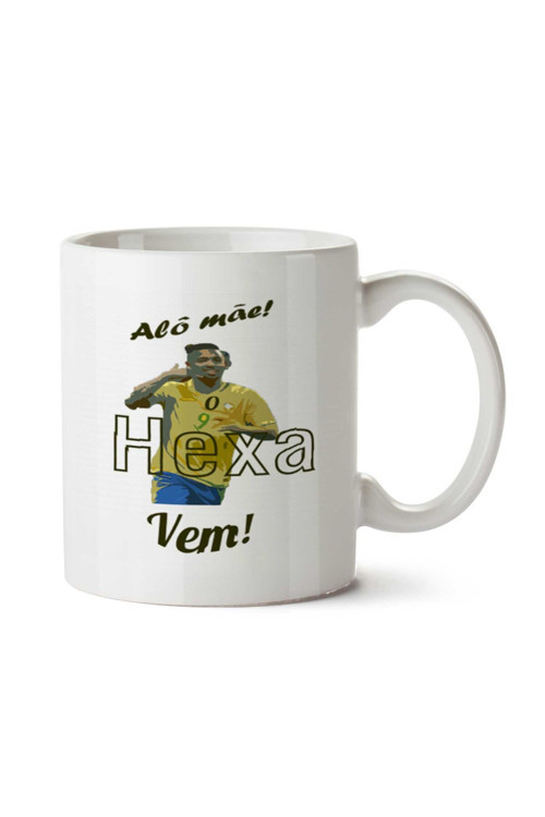 Art hedi̇ye Gabriel Jesus Alô Mãe Hexa iki Tarafı Baskılı Kupa Bardak