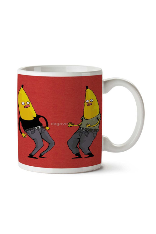 Art hedi̇ye Bananas in regular clothing iki Tarafı Baskılı Kupa Bardak