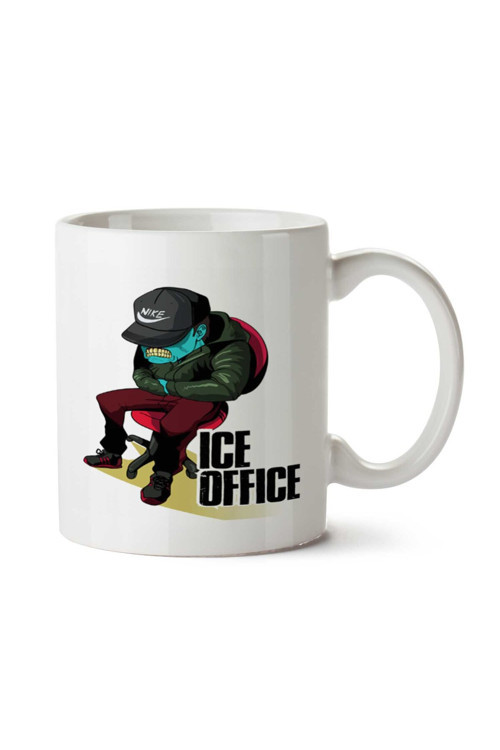 Art hedi̇ye ICE OFFICE iki Tarafı Baskılı Kupa Bardak