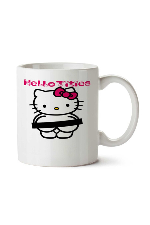 Art hedi̇ye Hello Tities! iki Tarafı Baskılı Kupa Bardak