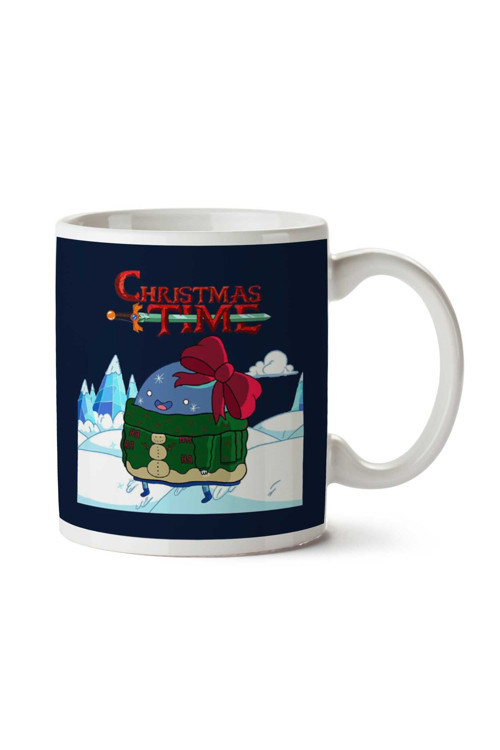 Art hedi̇ye Adventure Christmas Time Bow Ice World Cartoon Network İki Tarafı Baskılı Kupa Bardak