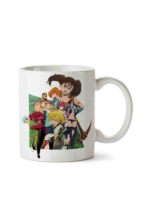 Art hedi̇ye NANATSU NO TAIZAI İki Tarafı Baskılı Kupa Bardak