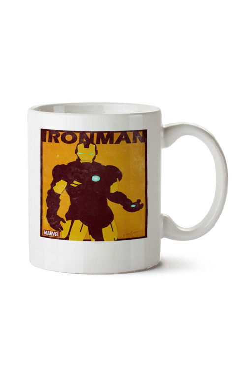 Art hedi̇ye Ironman iki Tarafı Baskılı Kupa Bardak