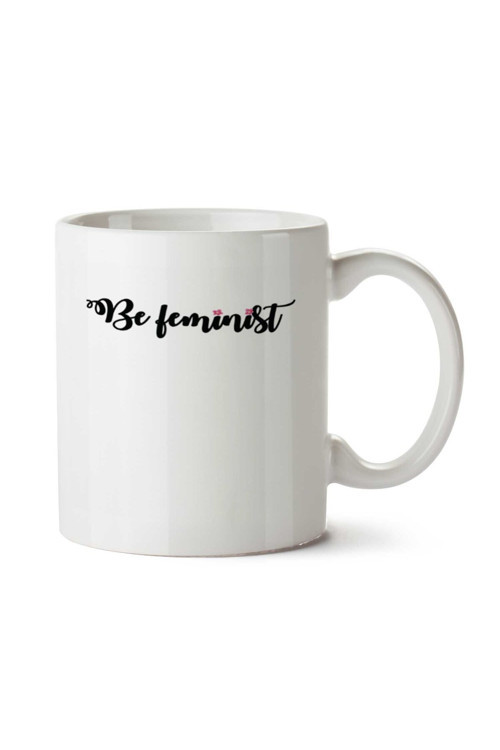 Art hedi̇ye Be feminist iki Tarafı Baskılı Kupa Bardak