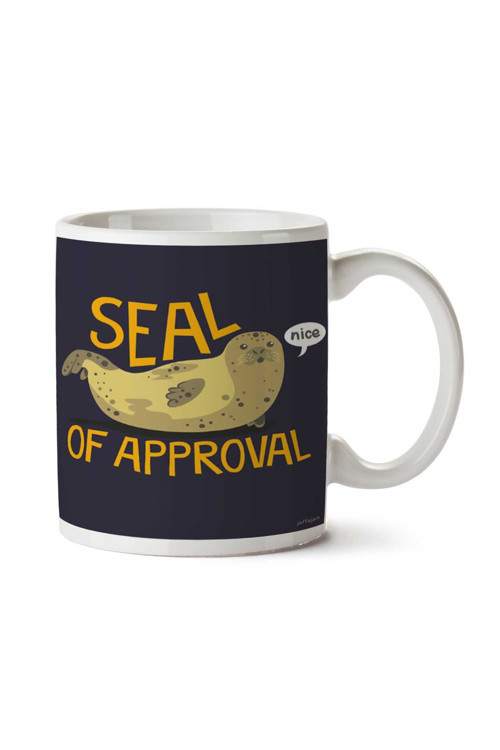 Art hedi̇ye Seal of Approval İki Tarafı Baskılı Kupa Bardak