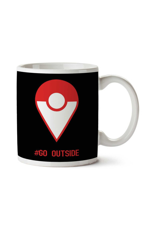 Art hedi̇ye Pokemon Go Outside (2) İki Tarafı Baskılı Kupa Bardak