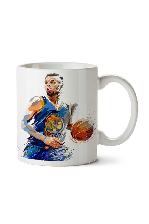 Art hedi̇ye Basketbol Stephen Curry Golden State iki Tarafı Baskılı Kupa Bardak