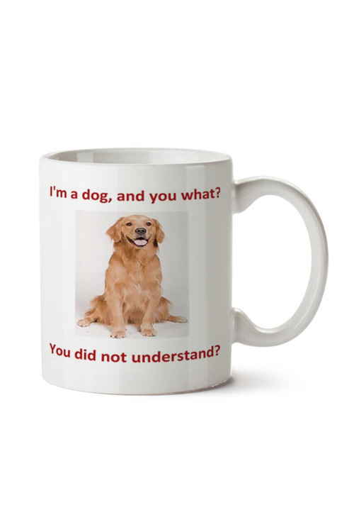 Art hedi̇ye I'm a dog and you what iki Tarafı Baskılı Kupa Bardak