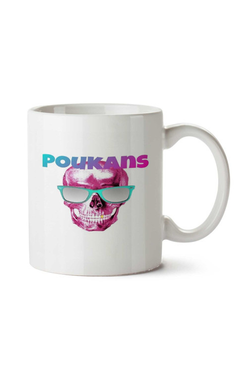 Art hedi̇ye CAMISETA POUKANS CAVEIRA DEGRADE İki Tarafı Baskılı Kupa Bardak