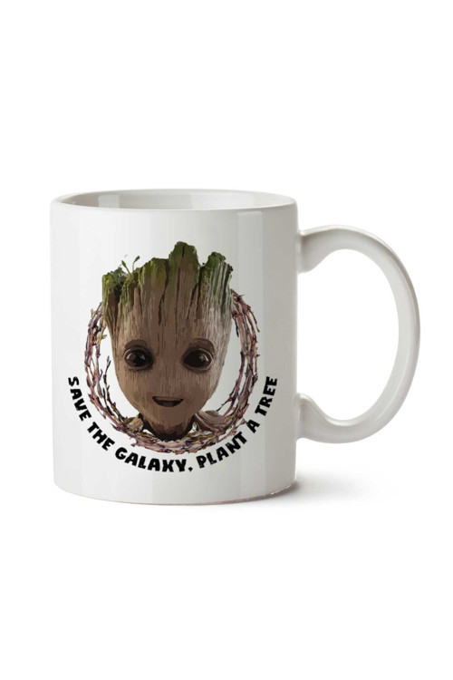 Art hedi̇ye Guardians Of The Galaxy Baby Groot Save The Galaxy İki Tarafı Baskılı Kupa Bardak