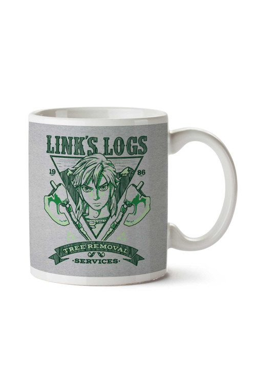 Art hedi̇ye Zelda Links Logs Tree Removal Services İki Tarafı Baskılı Kupa Bardak