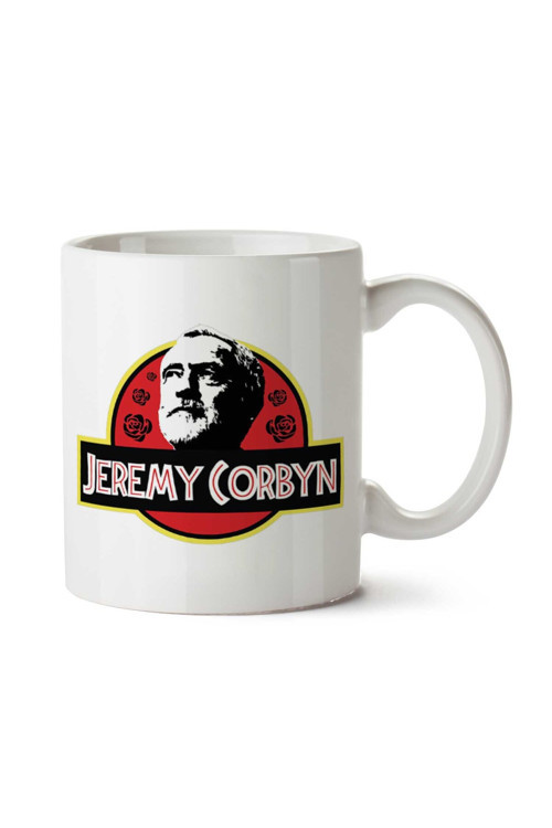 Art hedi̇ye Jeremy Corbyn Jurassic Park Logo İki Tarafı Baskılı Kupa Bardak