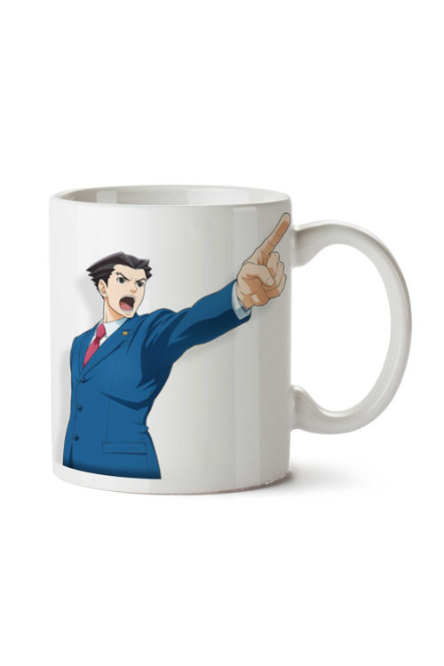 Art hedi̇ye Ace Attorney Oyun Karakteri İki Tarafı Baskılı Kupa Bardak