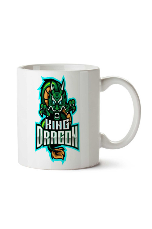 Art hedi̇ye Dragon king g İki Tarafı Baskılı Kupa Bardak
