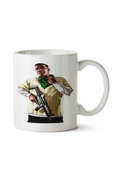 Art hedi̇ye FRANKLIN GTA V iki Tarafı Baskılı Kupa Bardak
