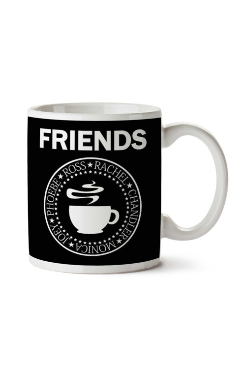 Art hedi̇ye Friends Ramones Logo İki Tarafı Baskılı Kupa Bardak