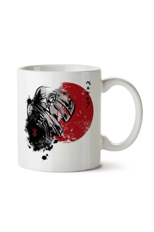 Art hedi̇ye Berserk Red Sun Guts iki Tarafı Baskılı Kupa Bardak